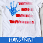 Hand Print American Flag Shirt