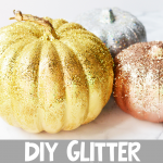 DIY Glitter Pumpkins