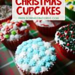 Leftover Sprinkles Christmas Cupcakes