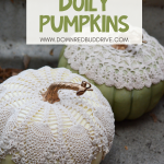 DIY Doily Pumpkins