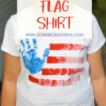 Hand Print American Flag Shirt