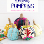 No Sew Fabric Pumpkins