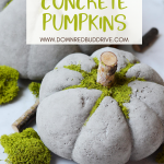 DIY Concrete Pumpkins