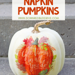 DIY Napkin Pumpkins