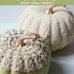 DIY Doily Pumpkins