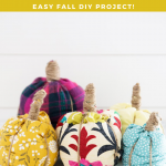 No Sew Fabric Pumpkins