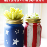 Patriotic Succulent Planters DIY