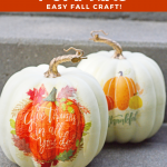 DIY Napkin Pumpkins