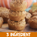 3 Ingredient Pumpkin Muffins