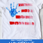 Hand Print American Flag Shirt