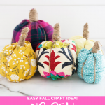 No Sew Fabric Pumpkins