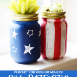 Patriotic Succulent Planters DIY