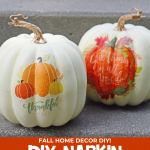 DIY Napkin Pumpkins