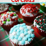 Leftover Sprinkles Christmas Cupcakes