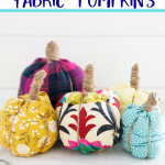 No Sew Fabric Pumpkins