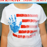 Hand Print American Flag Shirt