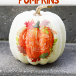 DIY Napkin Pumpkins