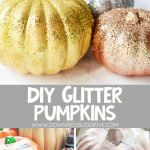 DIY Glitter Pumpkins