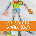 DIY Sixlets Scarecrows