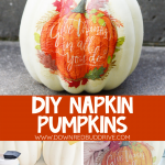 DIY Napkin Pumpkins