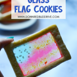 american flag stained glass cookies