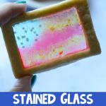 american flag stained glass cookies