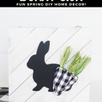 DIY Buffalo Plaid Easter Sign