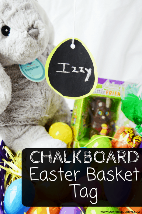 Chalkboard Easter Basket Tag