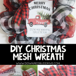 Christmas Mesh Wreath DIY