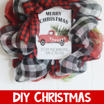 Christmas Mesh Wreath DIY