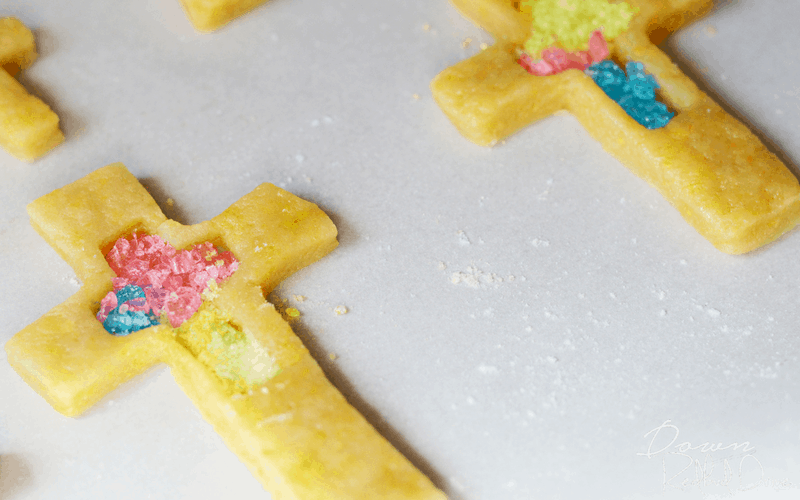 Stained Glass Cross Cookies