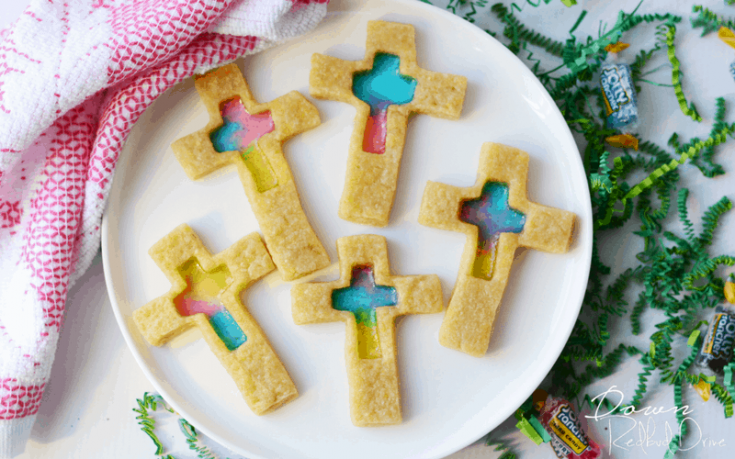 Stained Glass Cross Cookies