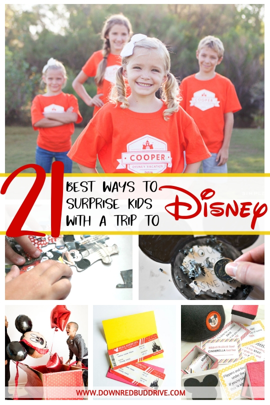 creative ways to surprise kids with a Disney trip