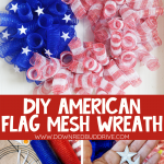 DIY American Flag Mesh Wreath