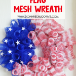 DIY American Flag Mesh Wreath