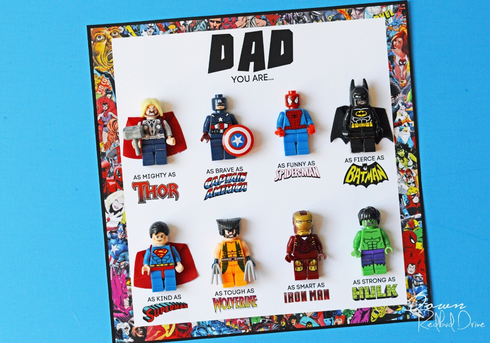 Father's Day Superhero Shadowbox