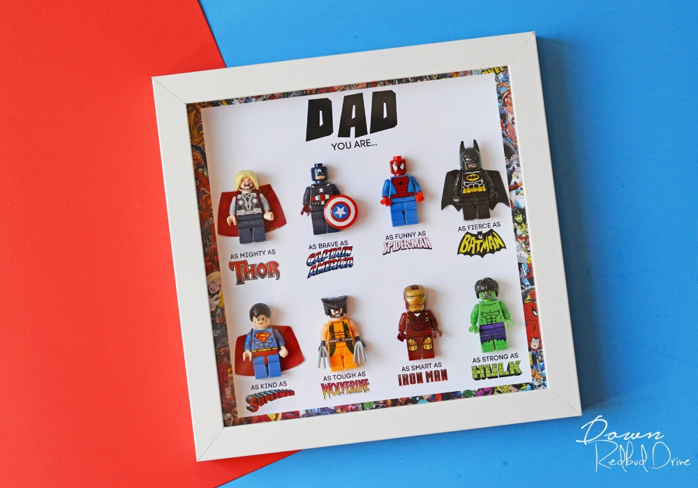 Father's Day Superhero Shadowbox