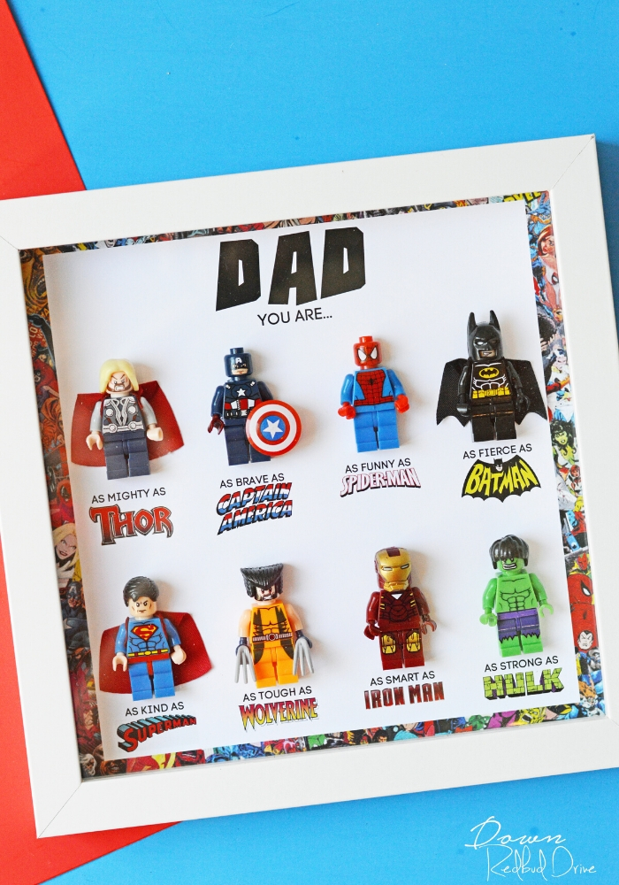 Father's Day Superhero Shadowbox