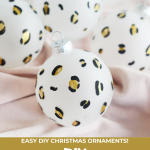 DIY Leopard Ornaments