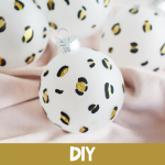 DIY Leopard Ornaments