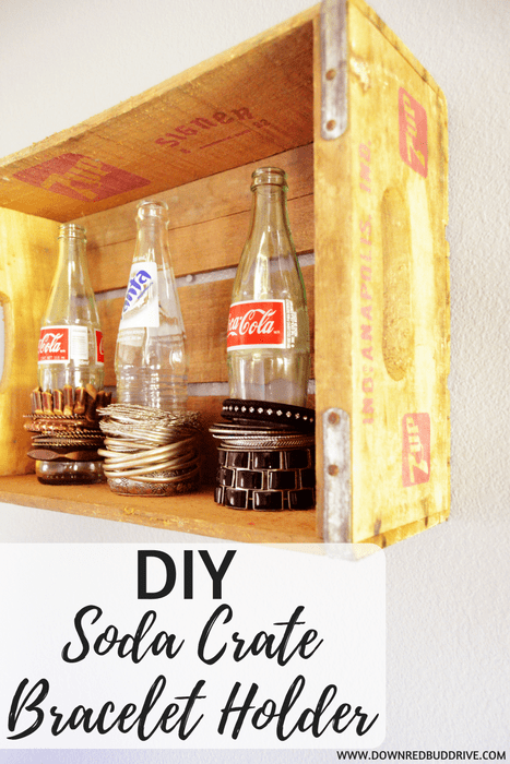 DIY Soda Crate Bracelet Holder