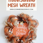 DIY Thanksgiving Mesh Wreath