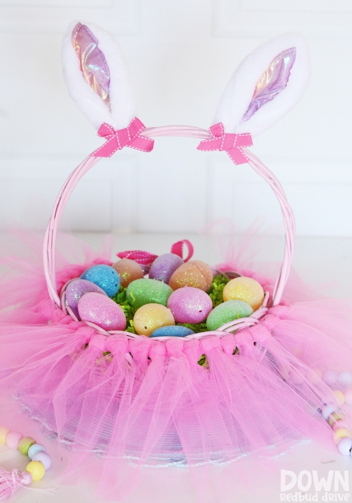 DIY tutu Easter basket main tall image