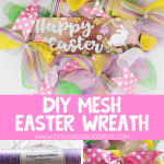 DIY Easter Mesh Wreath