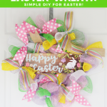 DIY Easter Mesh Wreath