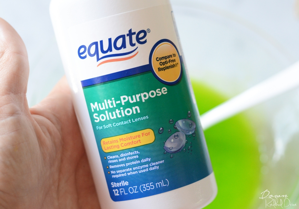 equate contact solution for slime making