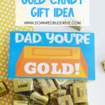 DIY Father's Day Gold Candy Gift