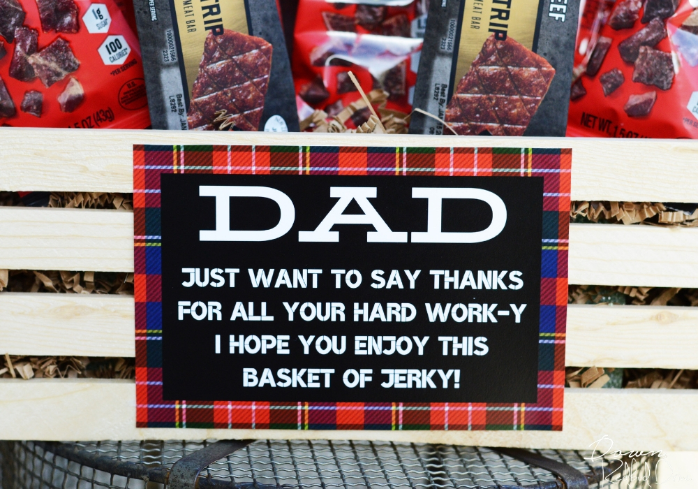 Jerky Gift Basket sign