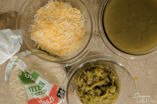 Green Chile Chicken Enchiladas