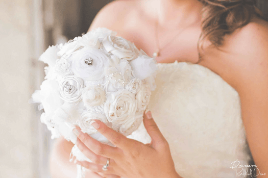 Wedding Dress Into A Bridal Bouquet